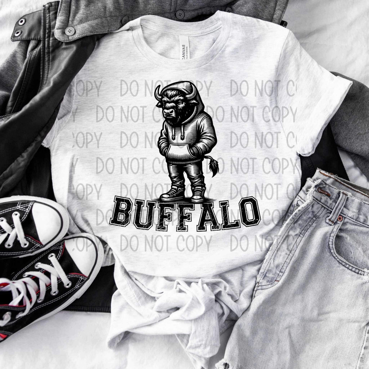 Buffalo BLACK (SW) 25823 DTF transfer