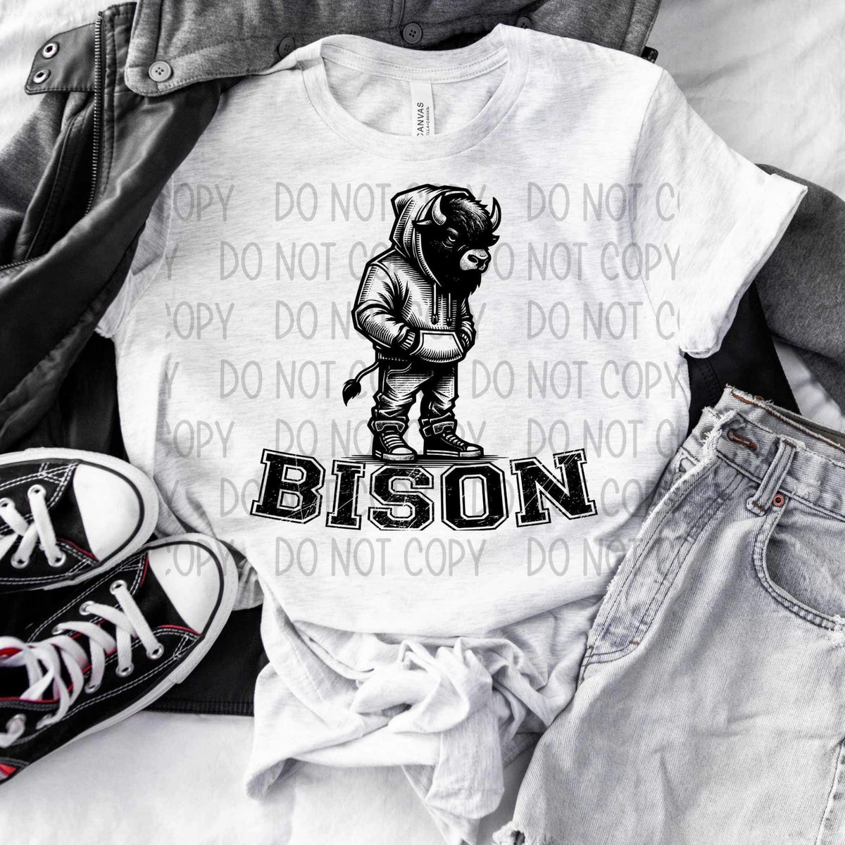 Bison BLACK (SW) 25818 DTF transfer