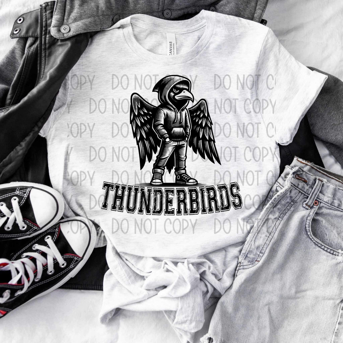 Thunderbirds BLACK (SW) 25815 DTF transfer