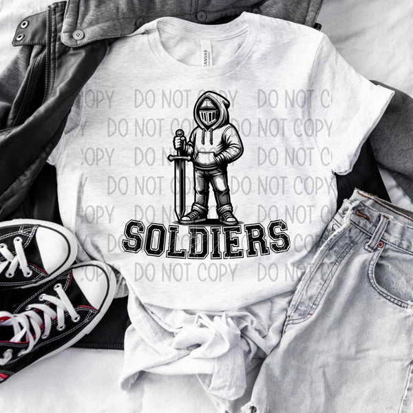Soldiers BLACK (SW) 25809 DTF transfer