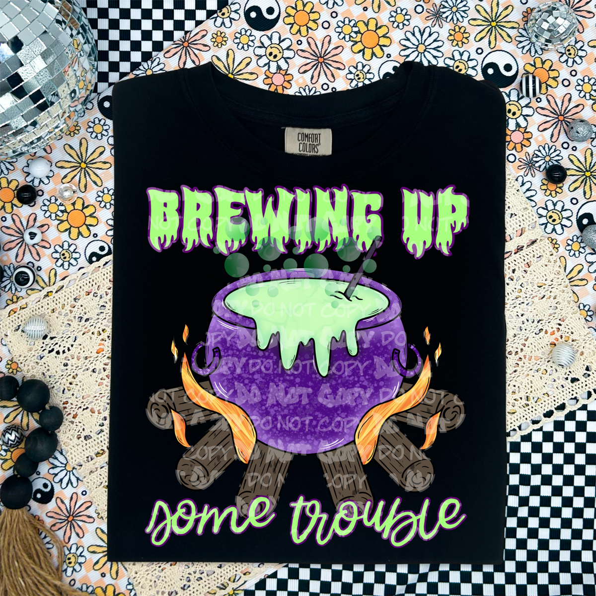 Brewing up some trouble COLORFUL (LANE) 45144 DTF transfer