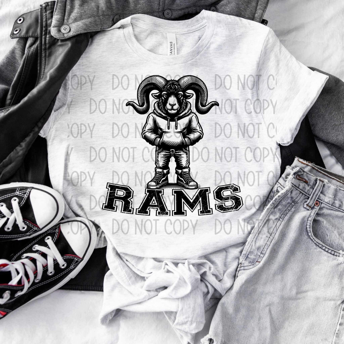 Rams BLACK (SW) 25777 DTF transfer