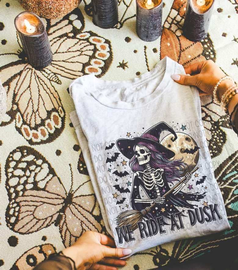 We ride at dusk witch 35828 DTF transfer