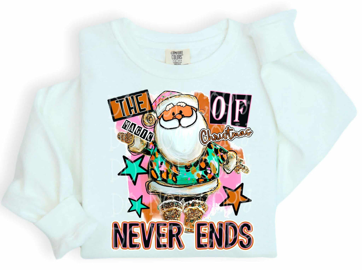 The Magic of Christmas Never Ends (C’s) DTF Transfer