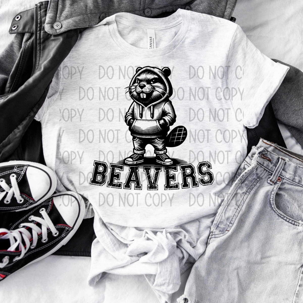 Beavers BLACK (SW) 25757 DTF transfer