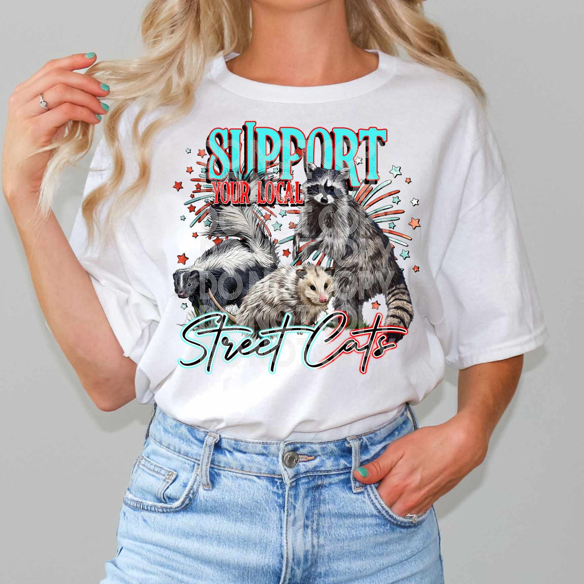 Support your local street cats (SSD) 35849 DTF transfer – Mud & Grace ...