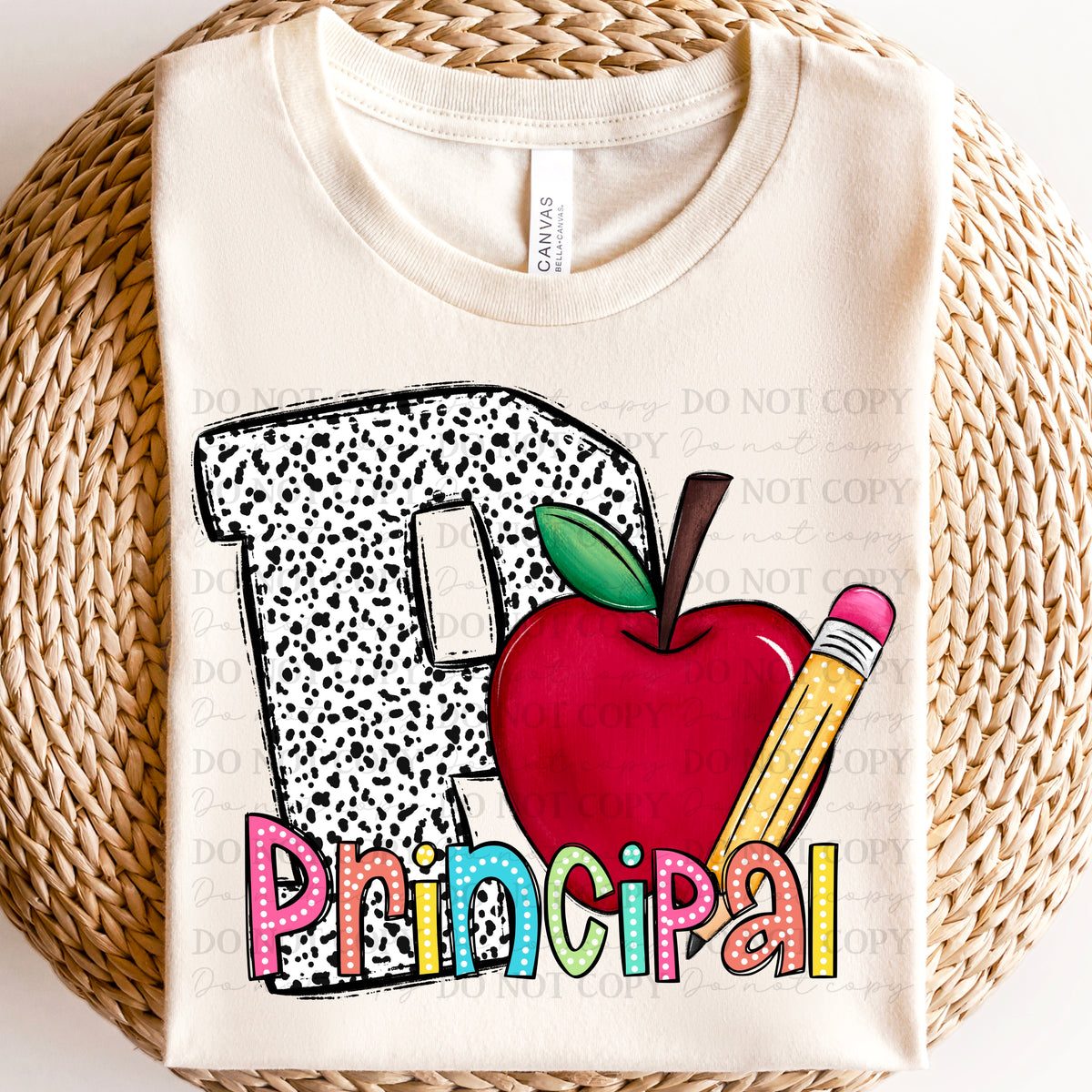 Principal dalmatian P ABD DTF transfer