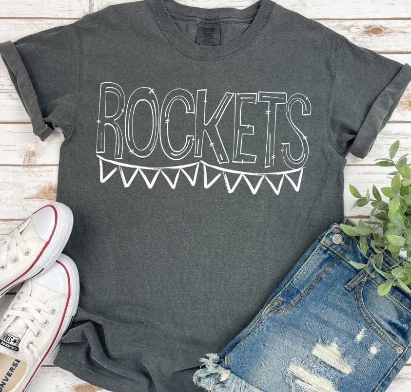 Rockets white banner 35890 DTF transfer