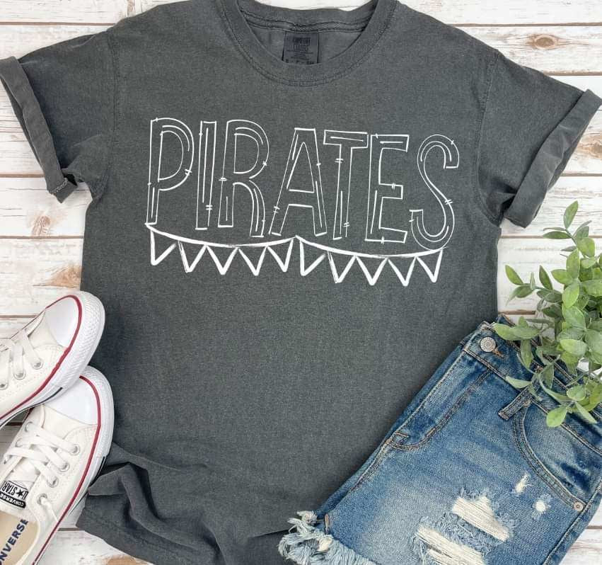 Pirates white banner 35888 DTF transfer