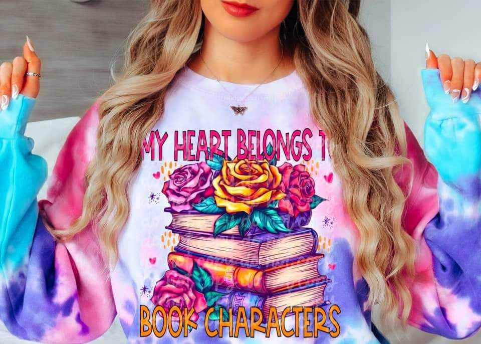 My heart belongs to book characters (MMD) 25835 DTF transfer