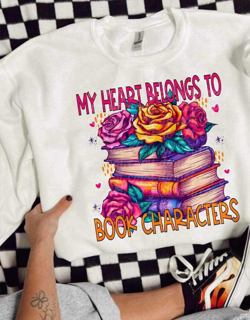 My heart belongs to book characters (MMD) 25835 DTF transfer