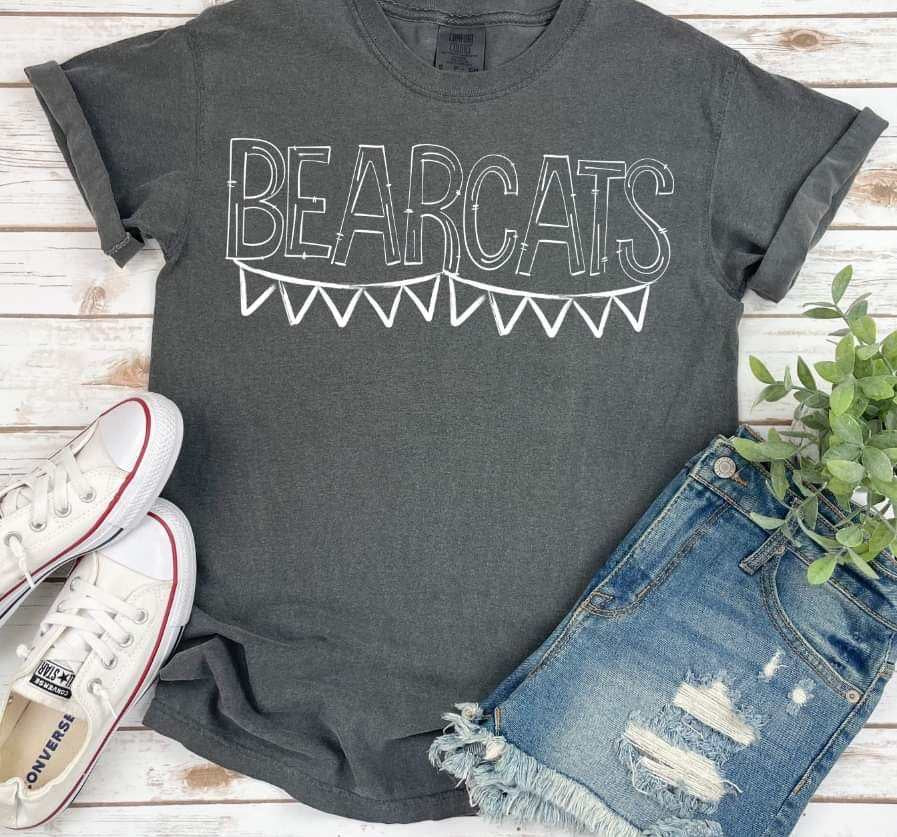 Bearcats white banner 35874 DTF transfer