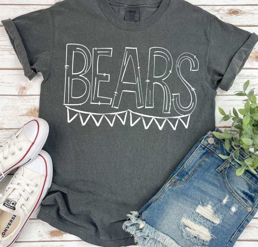 Bears white banner 35873 DTF transfer