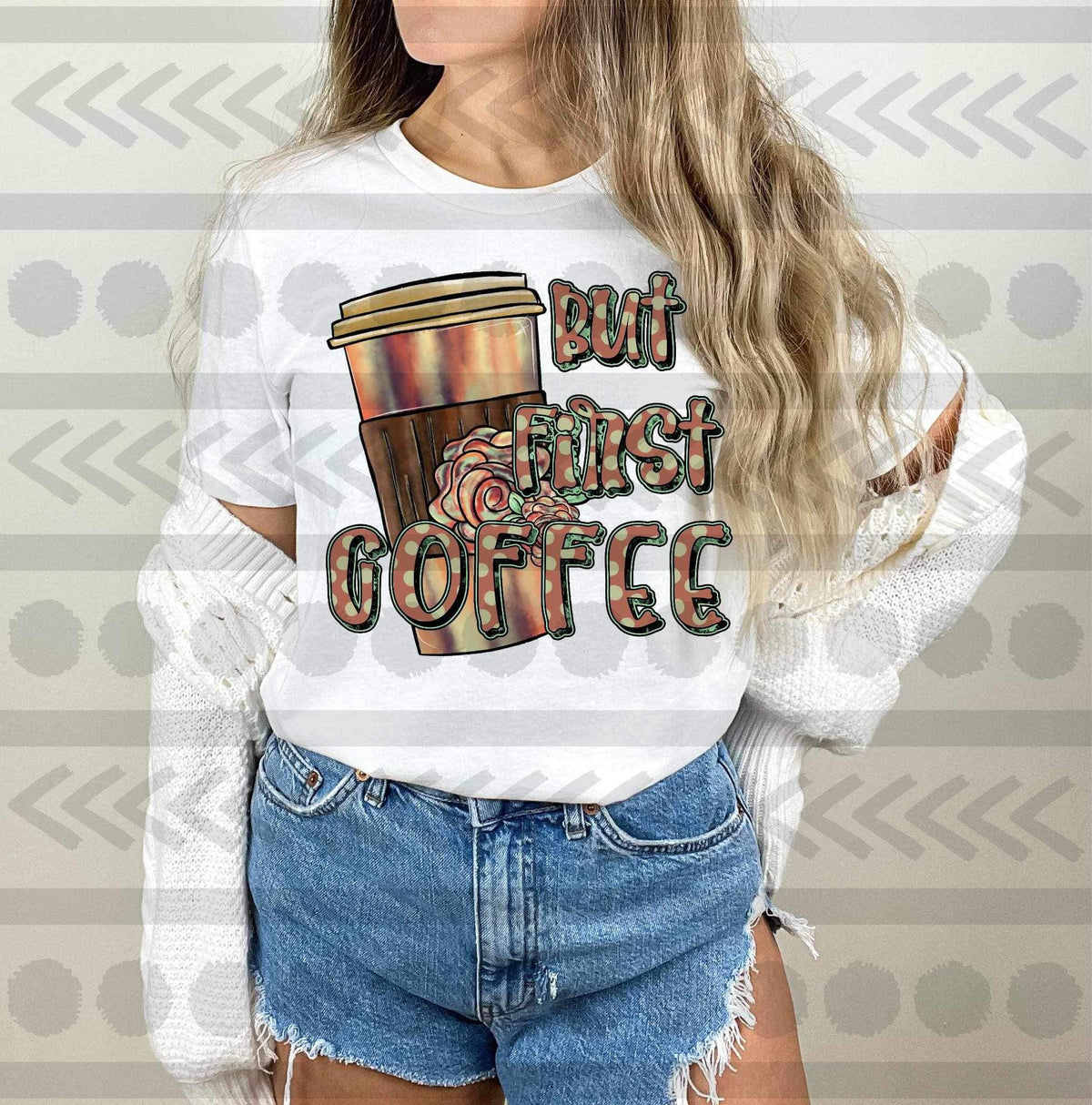 But first coffee (with latte) 15840 DTF Transfer