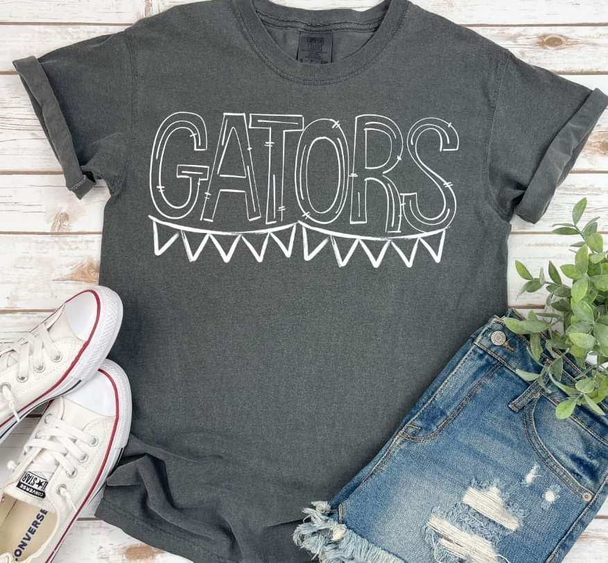 Gators white banner 35863 DTF transfer