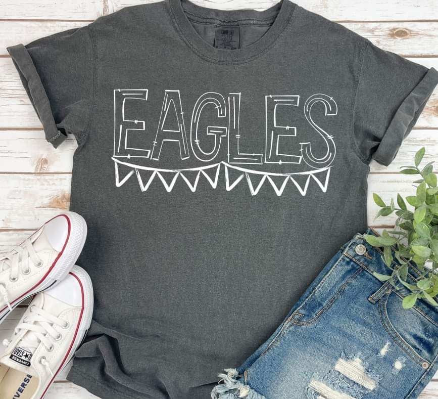 Eagles white banner 35862 DTF transfer