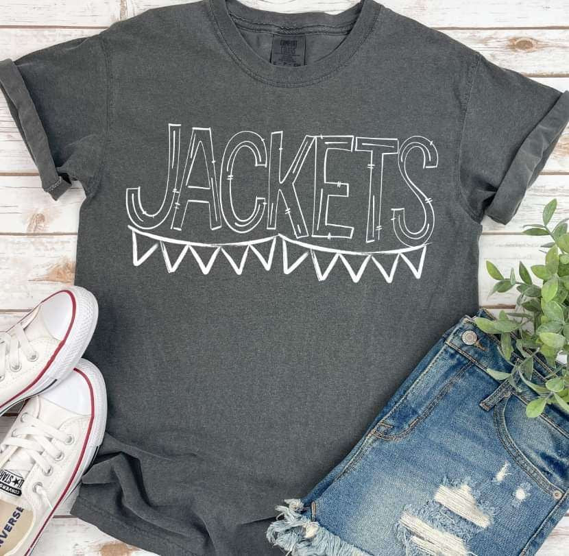 Jackets white banner 35857 DTF transfer