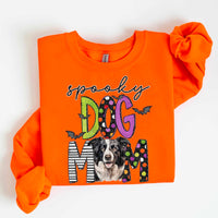 Spooky dog mom border collie 55469 DTF transfer