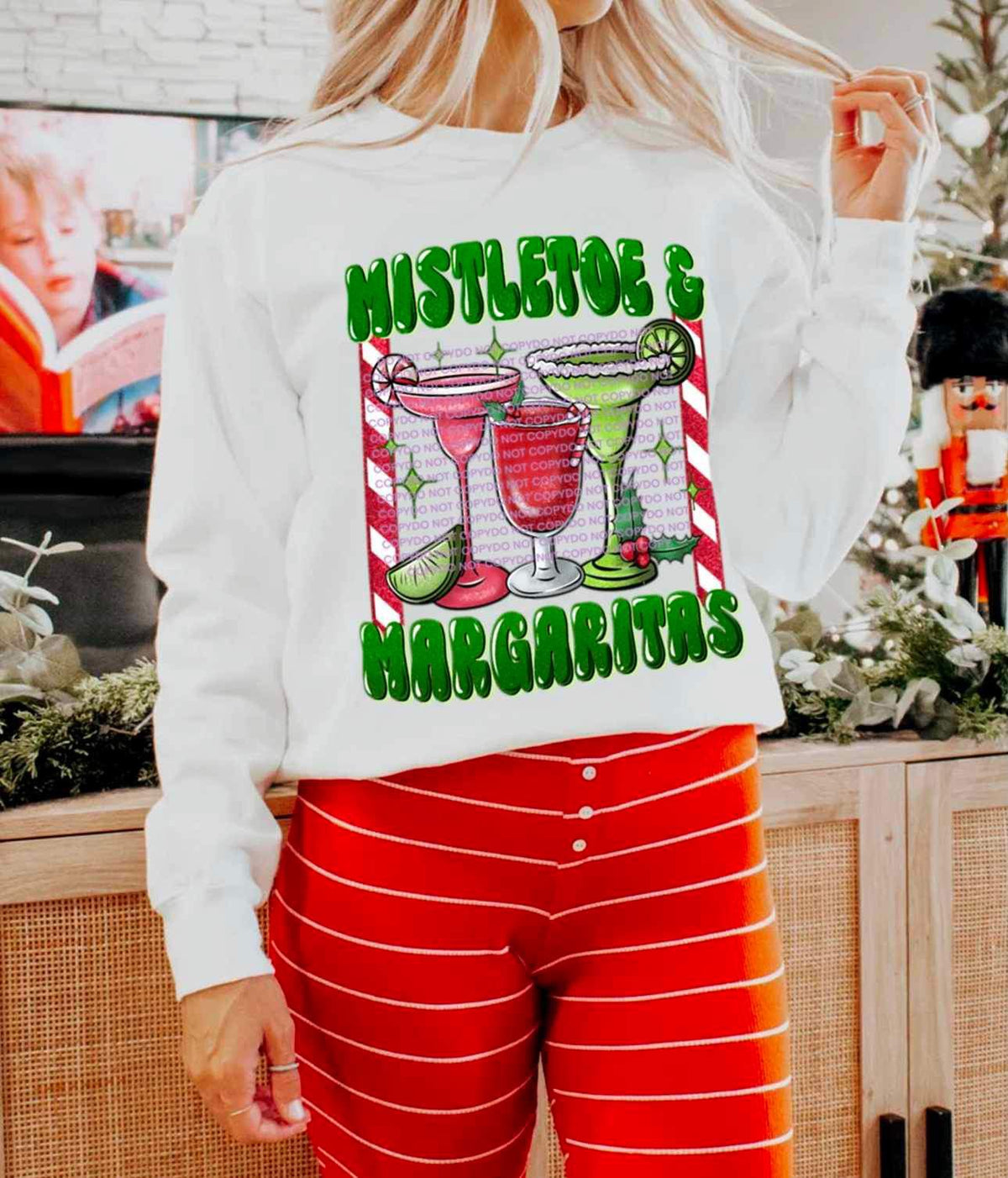 Mistletoe & margaritas (with margaritas) 15862 DTF Transfer