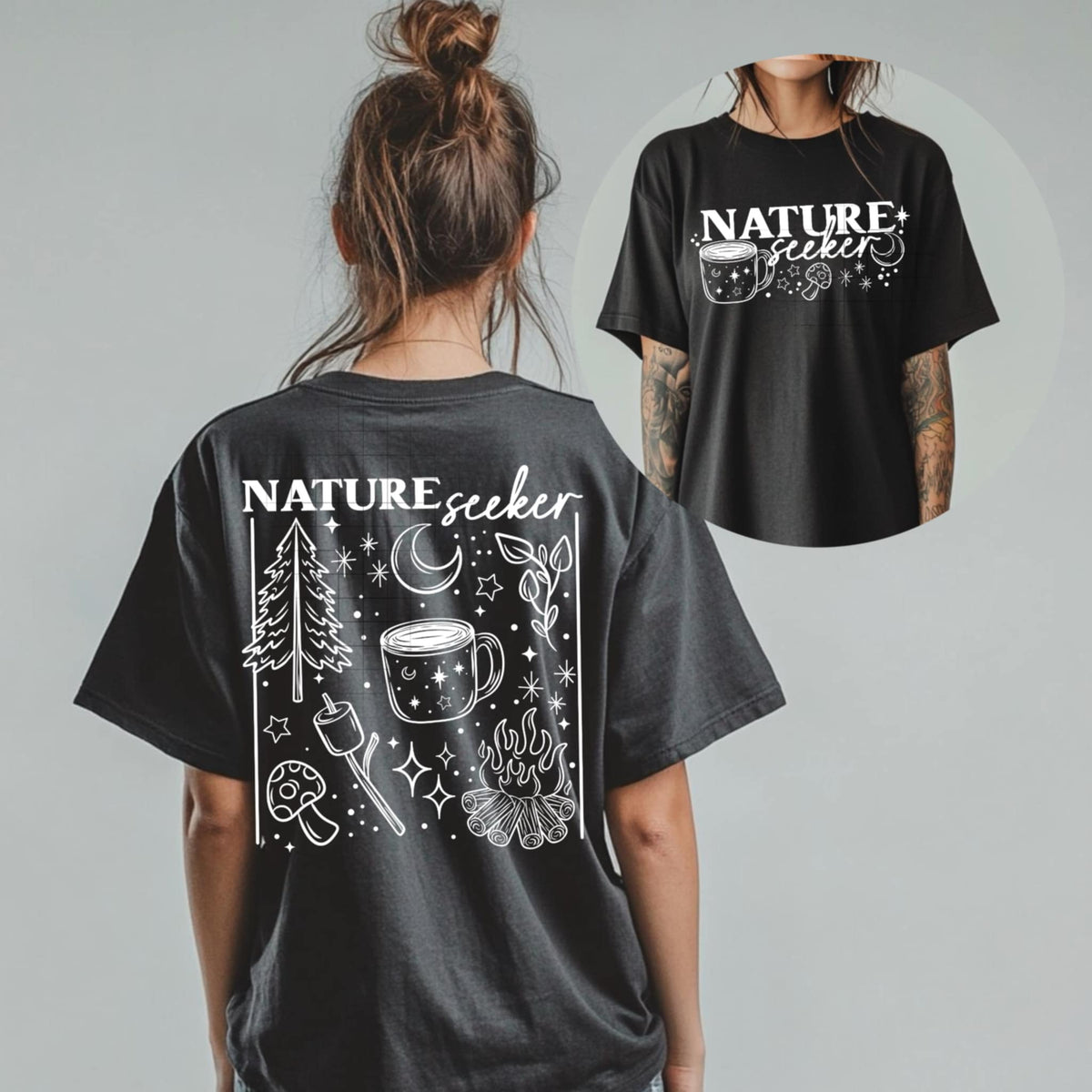 Nature seeker WHITE BACK (CSC) 85365 DTF transfer