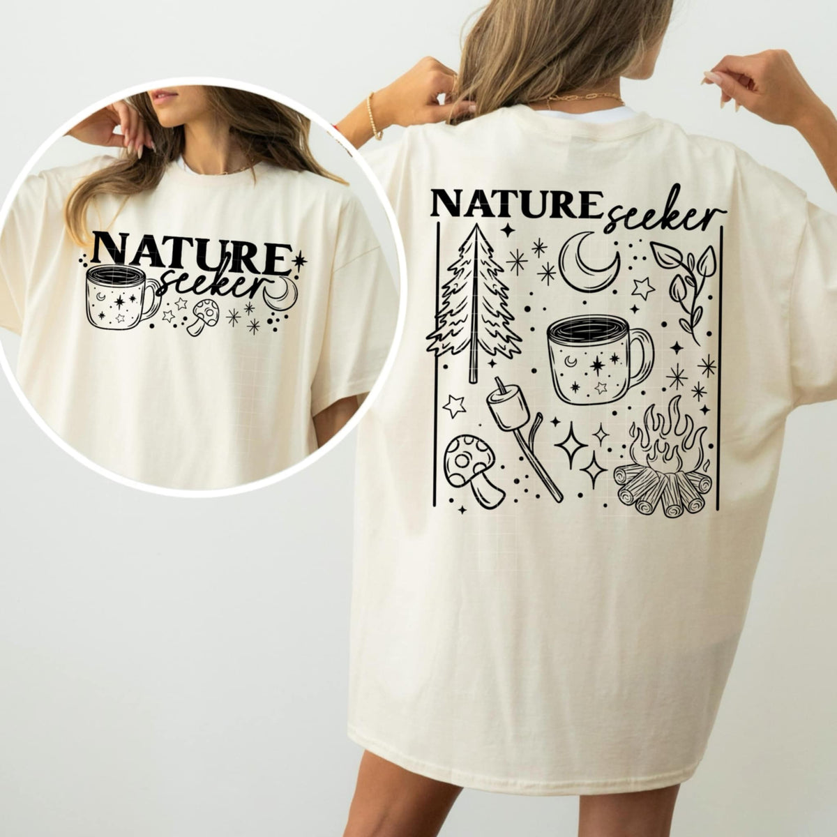 Nature seeker BLACK BACK (CSC) 85364 DTF transfer