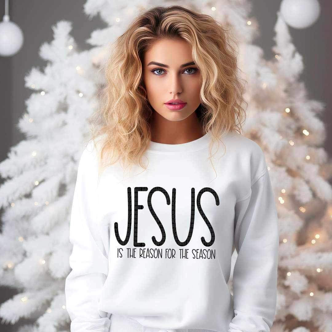 Jesus is the reason for the season BLACK 15885 DTF Transfer