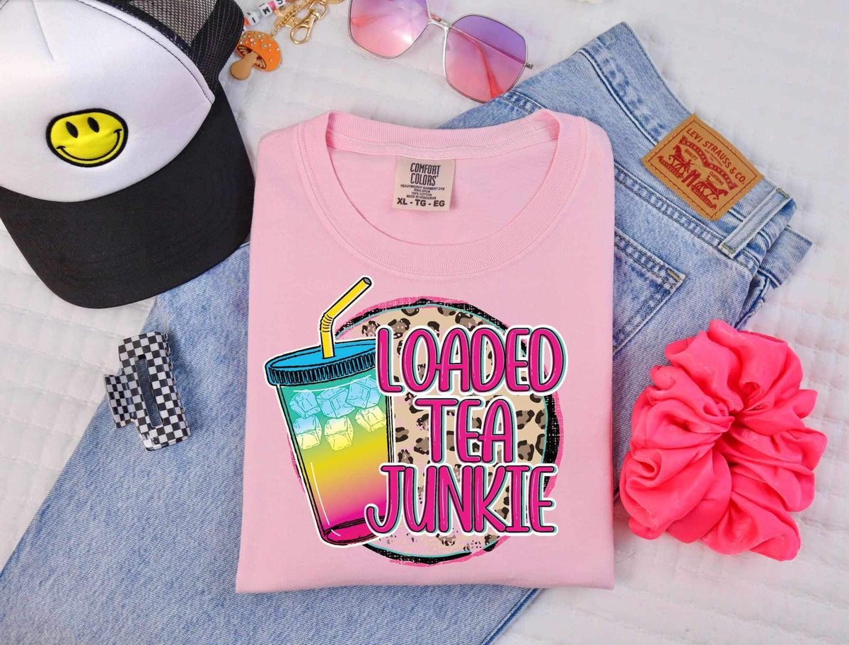 Loaded tea junkie 25914 DTF transfer