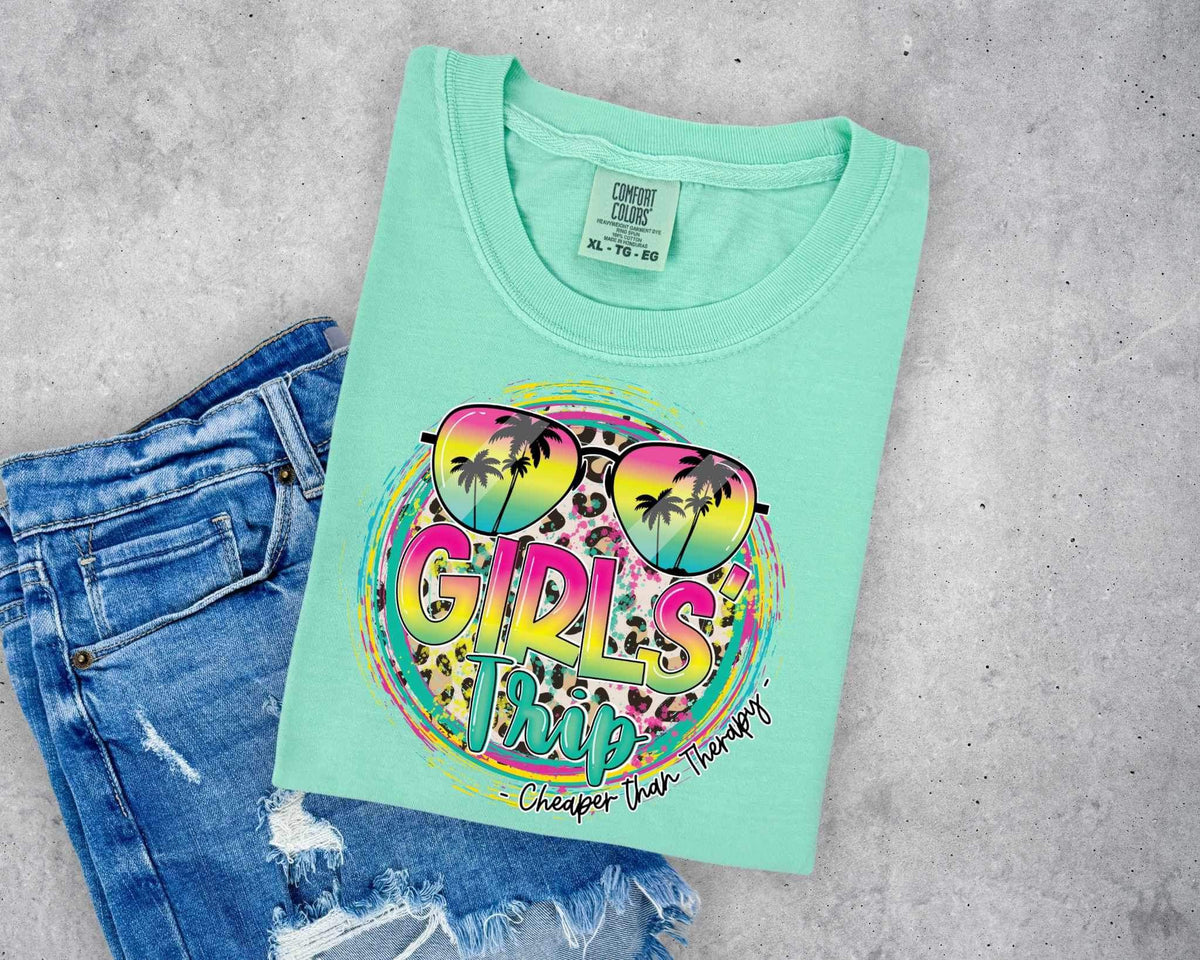 Girls trip cheaper than therapy 25909 DTF transfer