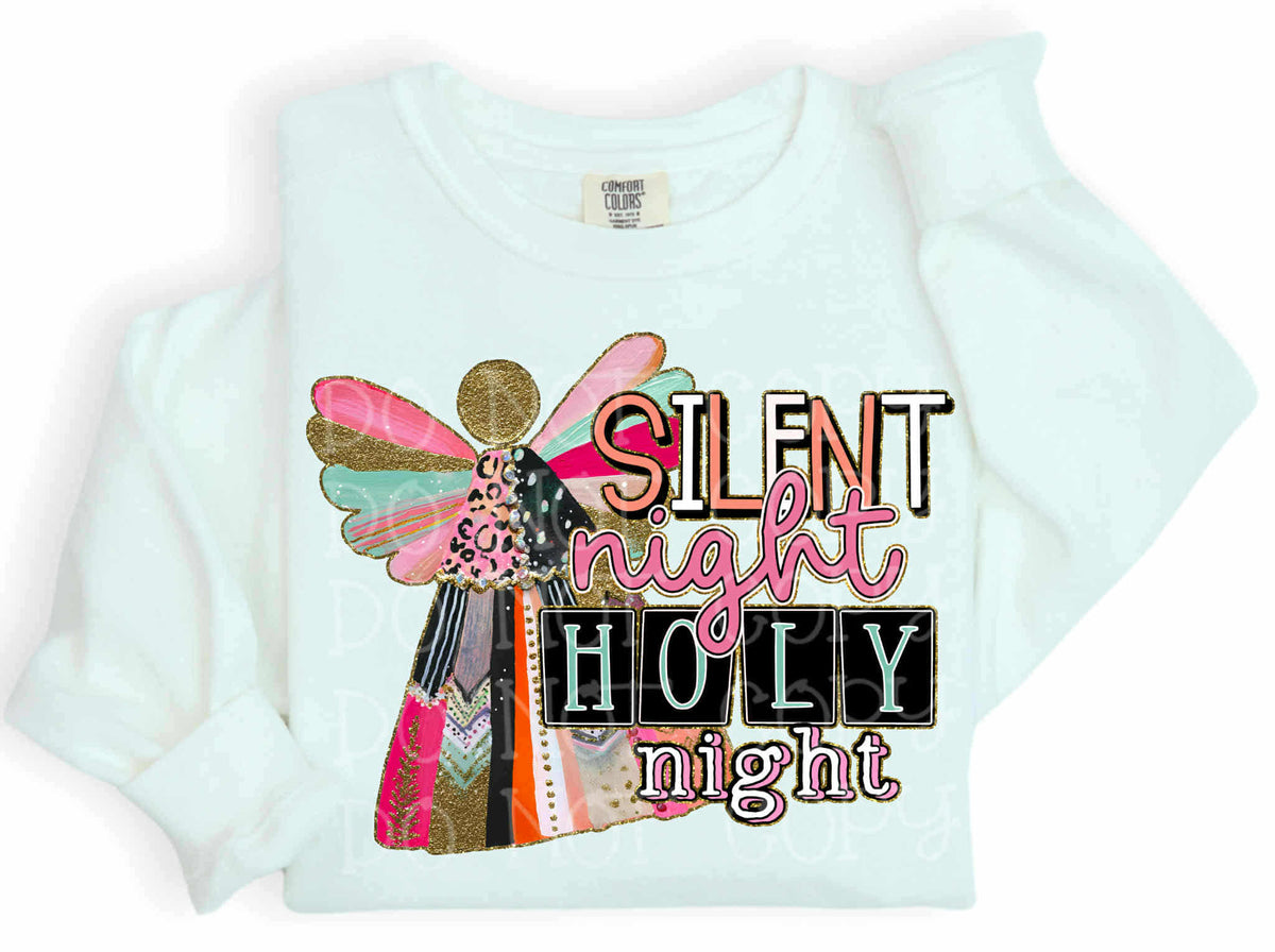 Silent Night Holy Night angel (c’s) DTF Transfer