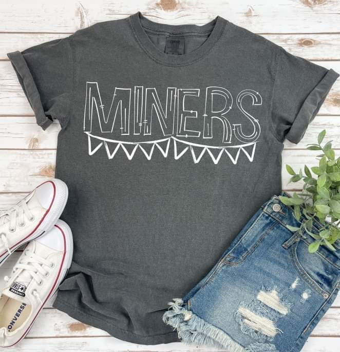 Miners white banner 35975 DTF transfer