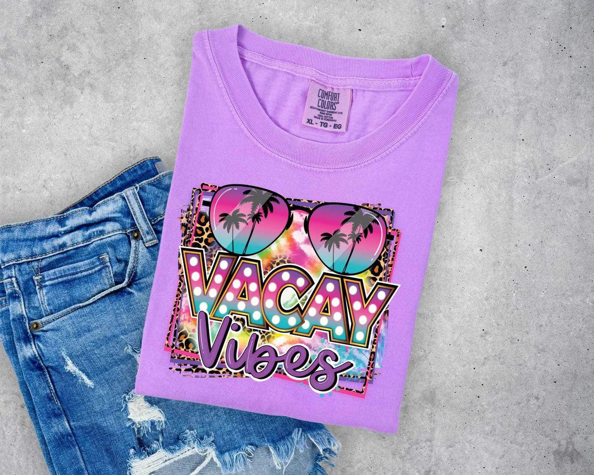 Vacay vibes sunglasses 25902 DTF transfer