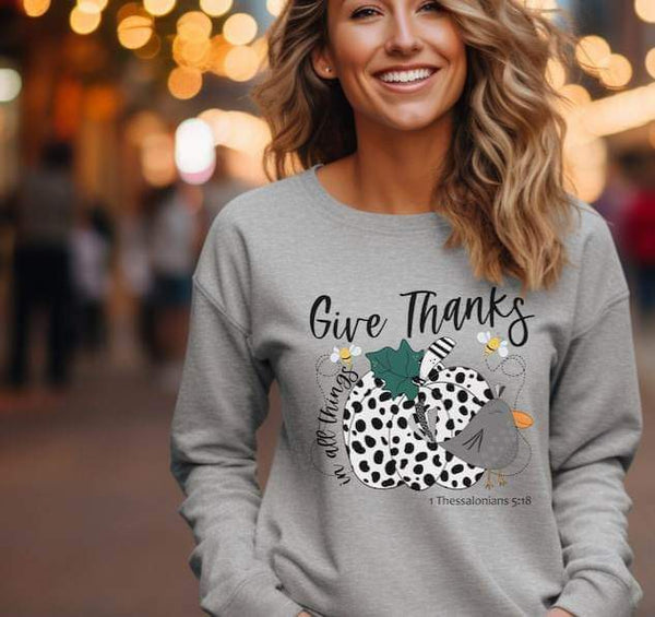 Give thanks dotted pumpkin 26027 DTF transfer