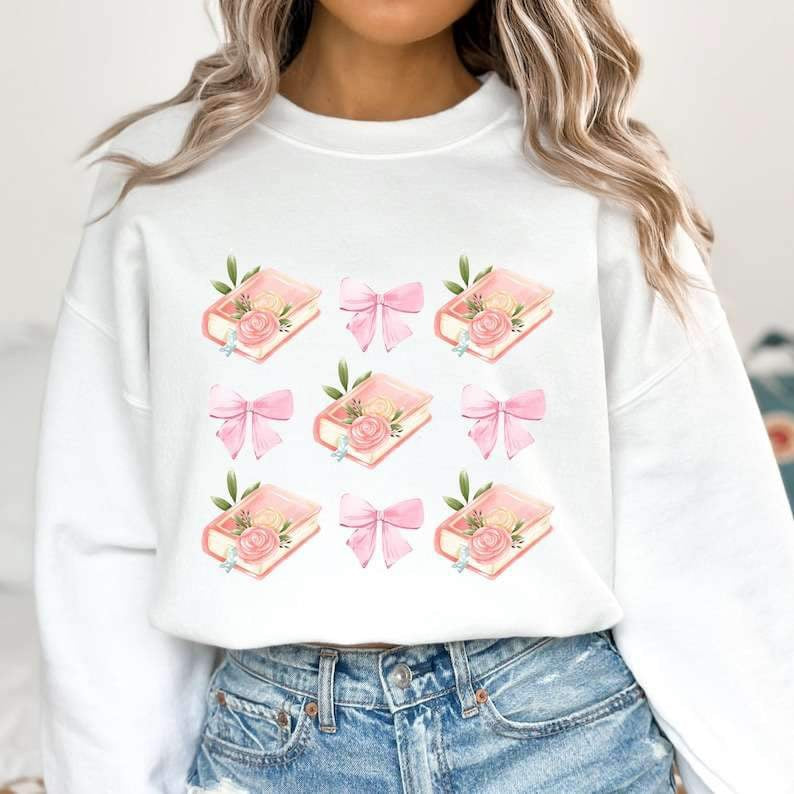 Coquette books and bows 26011 DTF transfer