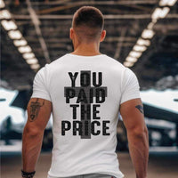 You paid the price (BLACK with cross) 15888 DTF Transfer