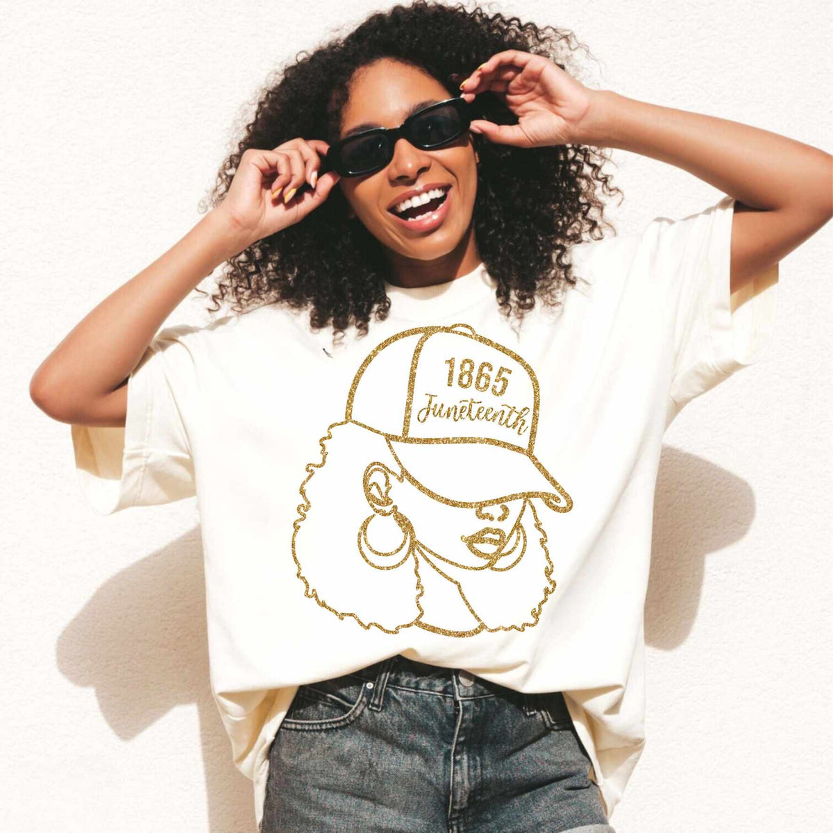 1865 Juneteenth woman outline (WSB) 36047 DTF transfer