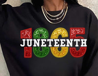 Juneteenth 1865 embroidery (WSB) 36042 DTF transfer