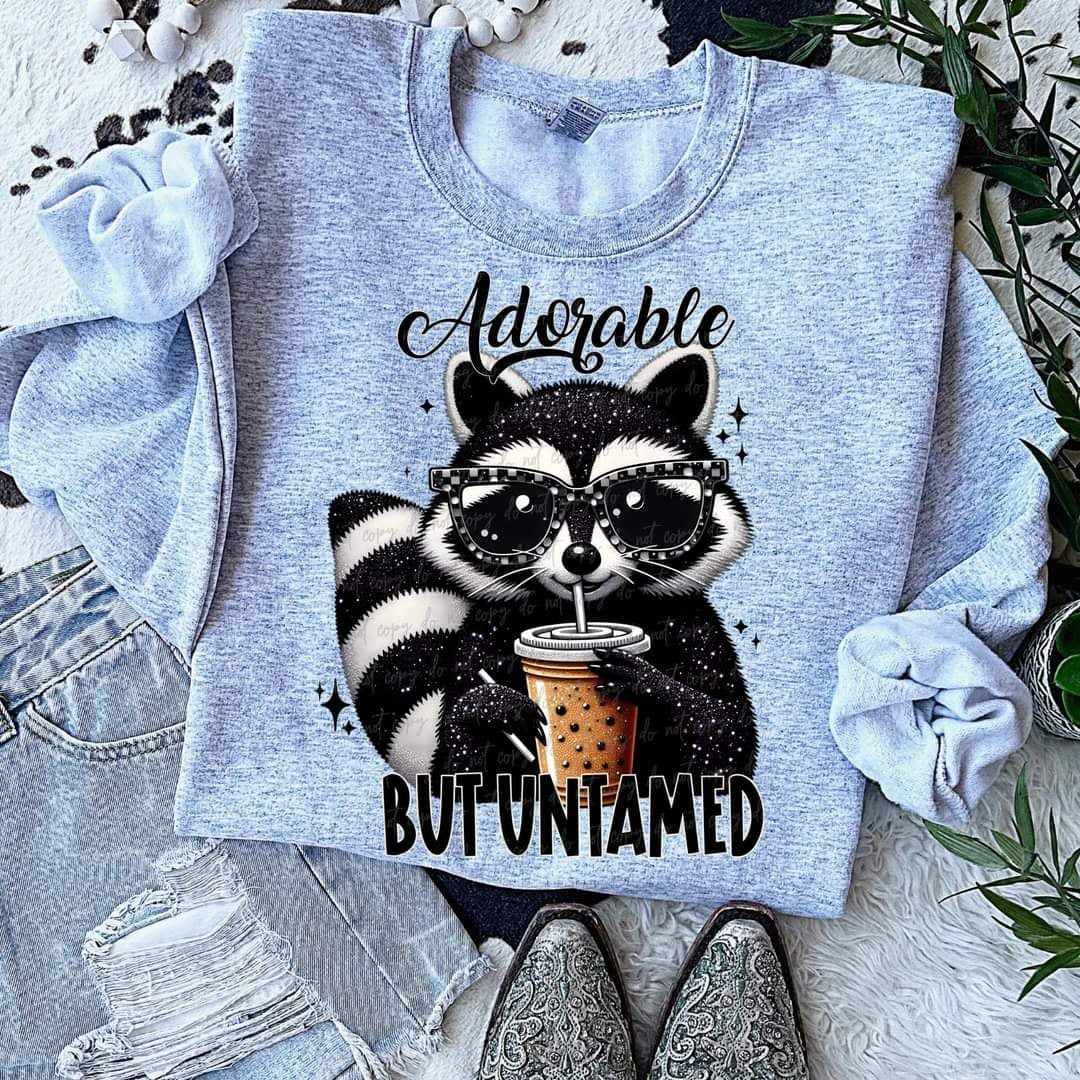 Adorable but untamed raccoon (VIRGO) 55713 DTF transfer