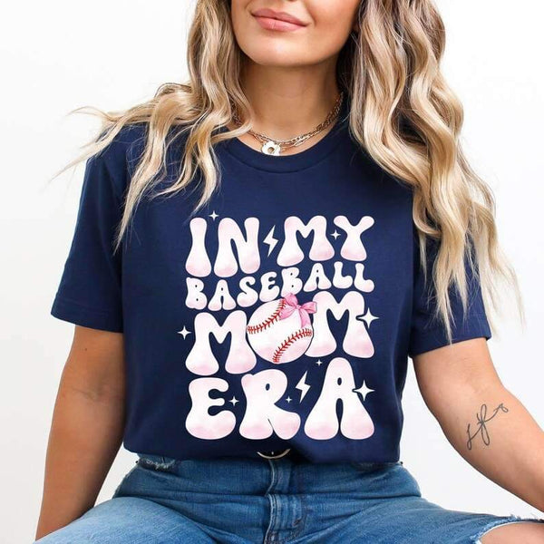 In my baseball mom era light pink font 25980 DTF transfer