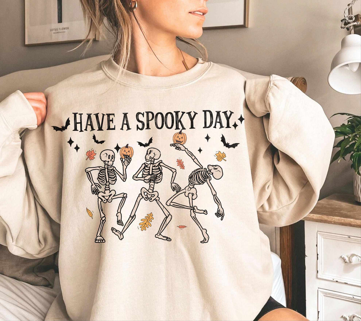Have a spooky day trio skellie (WSB) 36025 DTF transfer