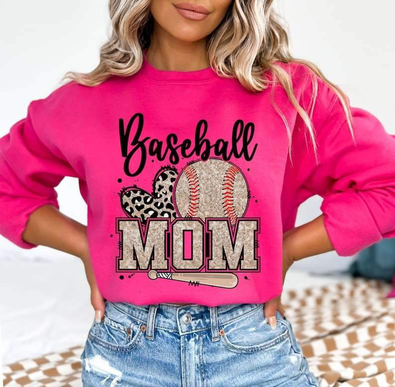 Baseball mom gold 25978 DTF transfer