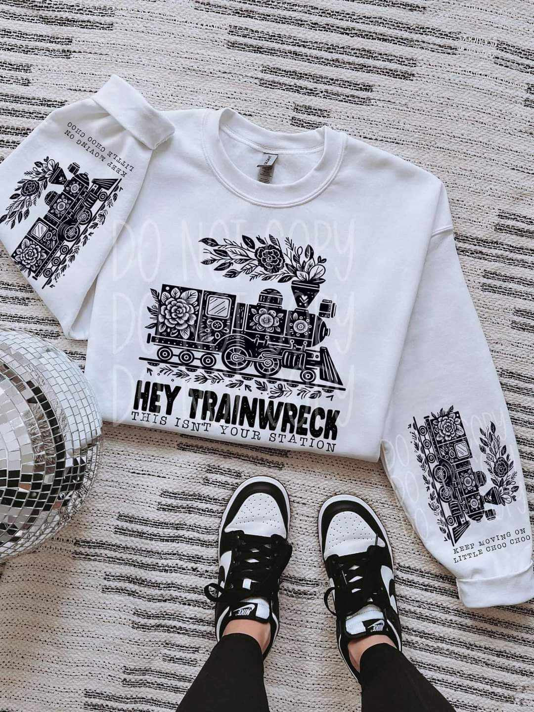 Hey Trainwreck this isn’t your station FRONT (PH) 70325 DTF transfer