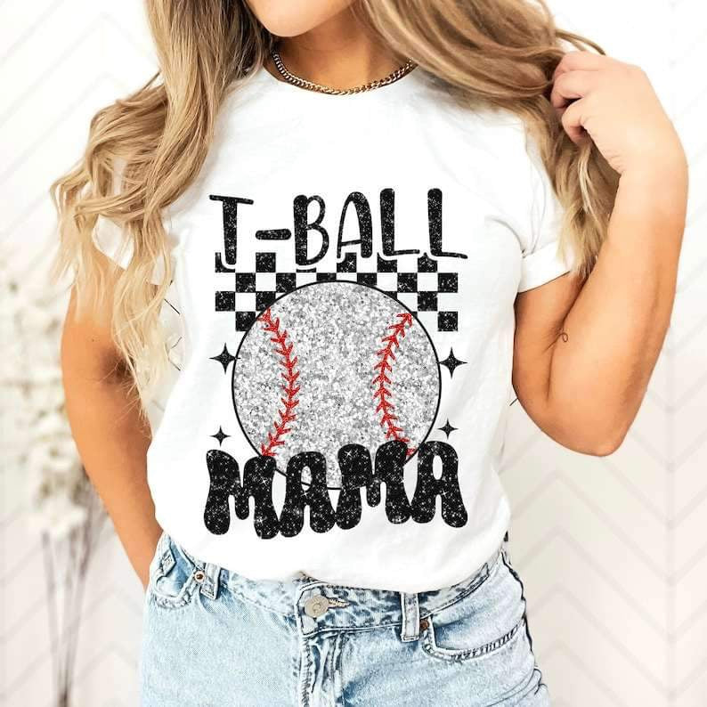 T-ball mama sequin ball 25977 DTF transfer