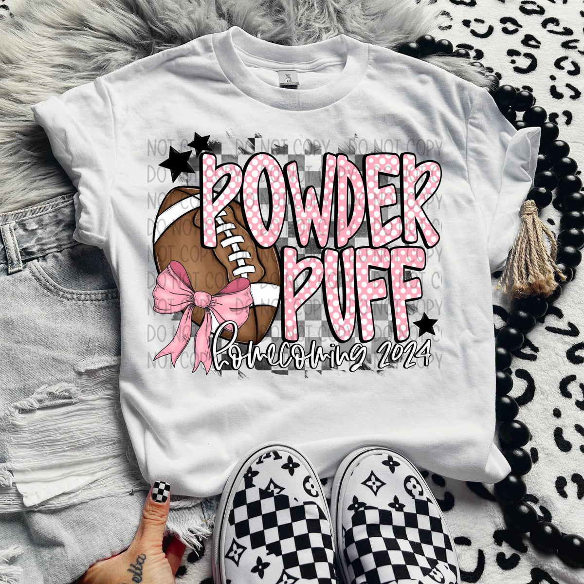 Powder puff polka dots (swd) 30659 DTF transfers