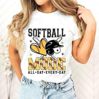 Softball mode all day every day 25971 DTF transfer