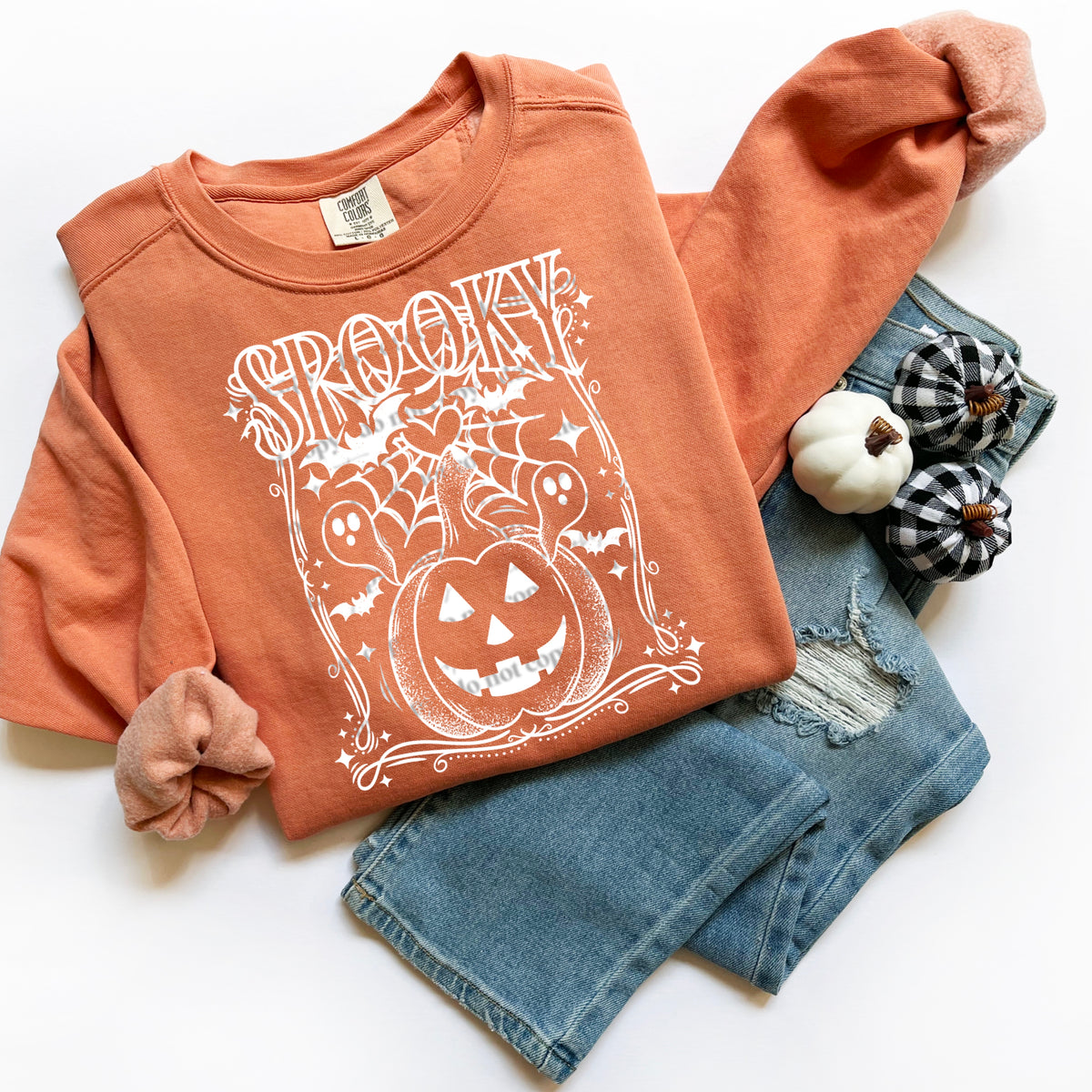 Spooky WHITE CSC DTF transfer