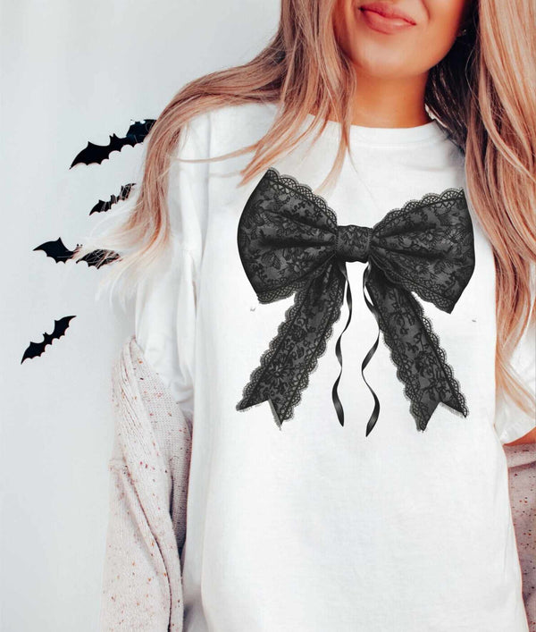 Black lace bow (WSB) 36006 DTF transfer
