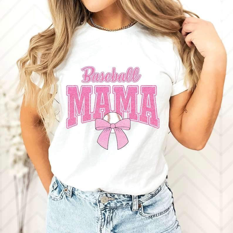 Baseball mama pink 25969 DTF transfer