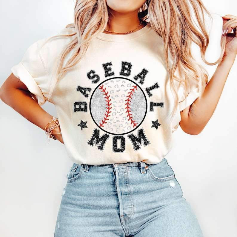 Baseball mom baseball 25968 DTF transfer