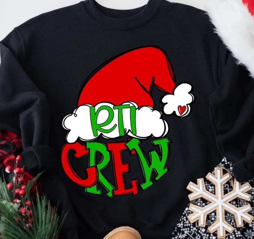 RTI crew Santa hat (S&G) 70381 DTF transfer