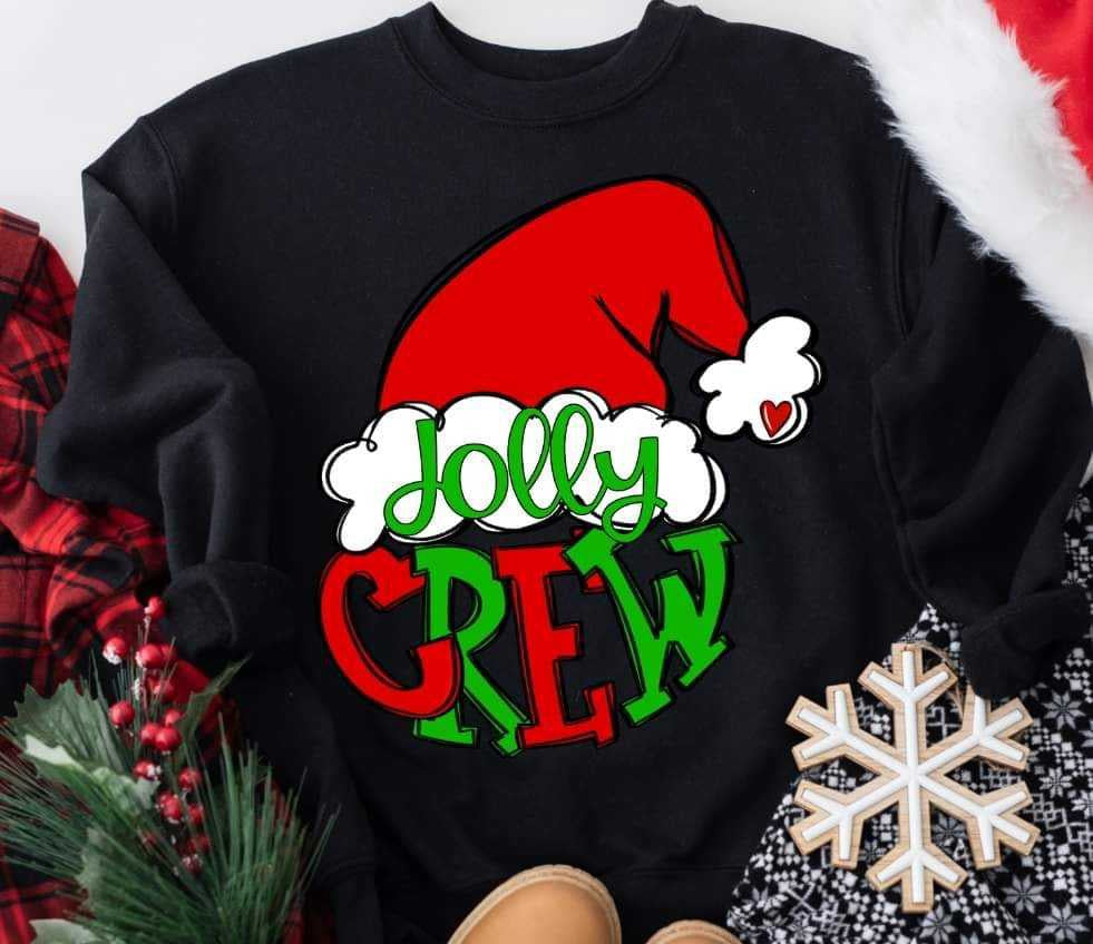 Jolly crew Santa hat (S&G) 70380 DTF transfer